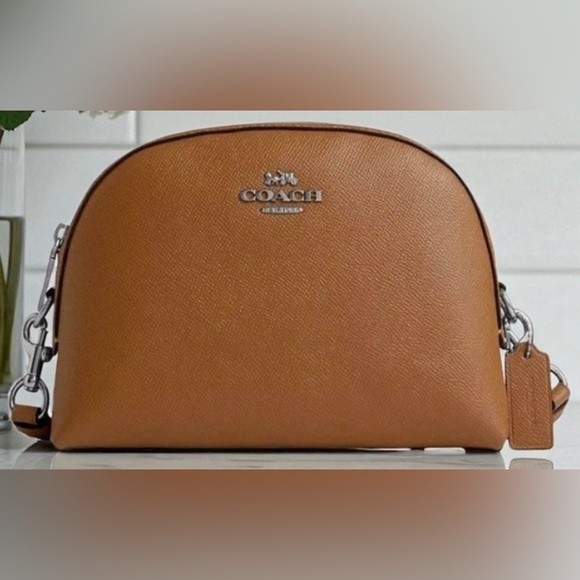 Coach Handbags - Coach Maddie Crossbody Bag in Light Saddle Leather